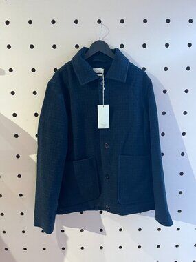 Brick Block Check Wool Chore Jacket